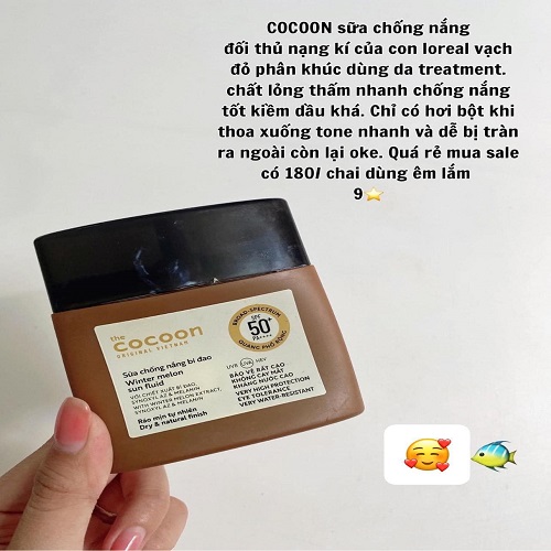Kem chống nắng cocoon