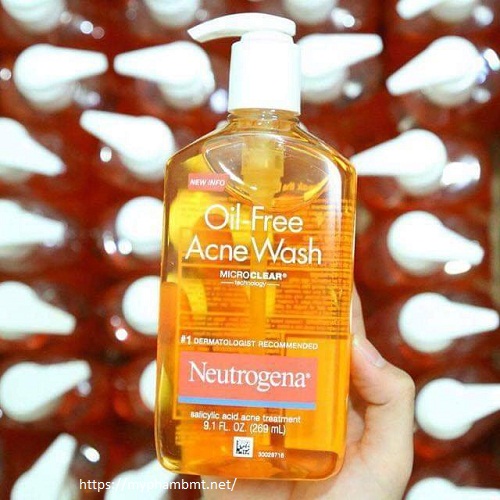 sữa rửa mặt Neutrogena Oil Free Acne Wash 269ml