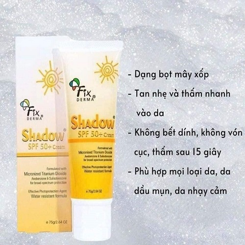 Kem chống nắng 𝐅𝐈𝐗 𝐃𝐄𝐑𝐌𝐀 Shadow SPF50+ cream