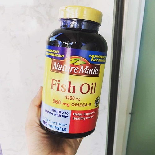 Viên dầu cá Nature Made Fish Oil 1200mg 360mg Omega-3