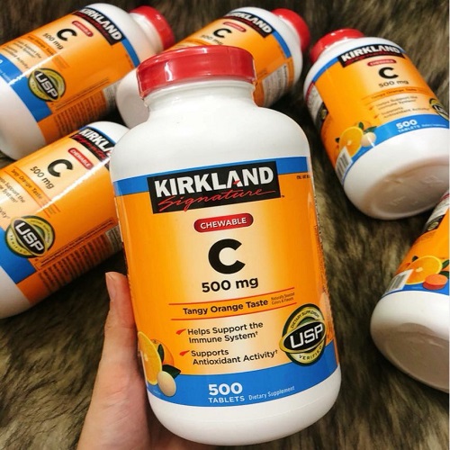 Viên Ngậm Vitamin C 500mg Kirkland